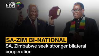 YouTube video thumbnail: SA-Zim Relations: SA, Zimbabwe Seek Stronger Bilateral Cooperation