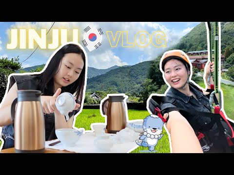 I tried the KOREAN TRADITIONAL TEA CEREMONY...+ ZIPLINE! | JINJU DAY 2: Hanok Village, WolasanForest