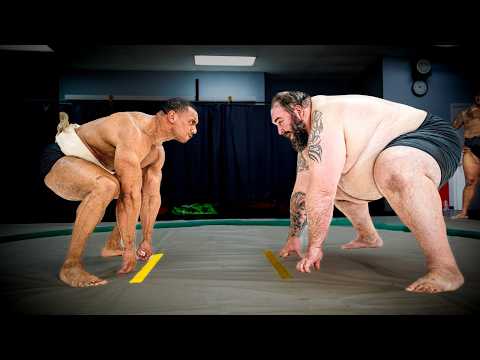 Strongest Bodybuilder vs. World-Class Sumo Wrestlers!