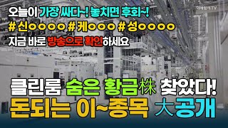 [돈되는 섹터&테마] 클린룸 숨은 황금株 찾았다···돈되는 이~종목 大공개! | 마켓나우 3부(20250924)