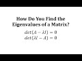 Characteristic Polynomials and Eigenvalues