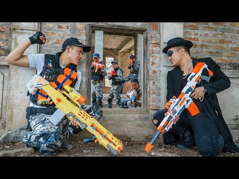 Nerf Guns War : Police Men Of SEAL TEAM Special Brave Attack Black Leader Dangerous Criminal Group