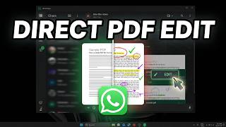 How to Edit PDFs Directly in WhatsApp? | New Update!