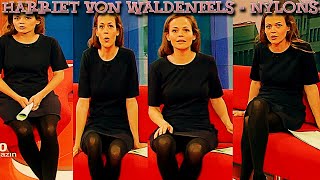 Harriet von Waldenfels HD Nylons Pantyhose nearly Upskirt Collant Pantyhose Strumpfhose on ZDF