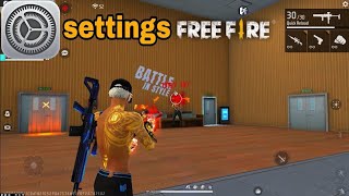 My settings ⚙️ HUD + DPI %🖤 Free Fire PC HeadShot 100%🔥