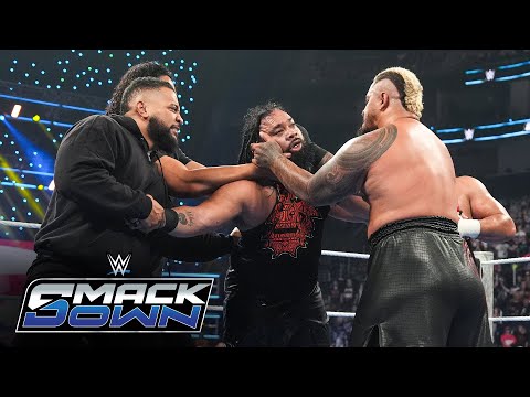FULL MATCH: Solo Sikoa and company drive Jacob Fatu through announce desk: SmackDown, July 4, 2025