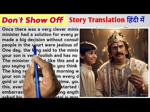 Don't Show off(दिखावा मत करो)||English Reading||English Story || English padhna kaise sikhe?