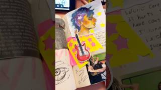 Electric guitar 🎸 #electricguitar #sketch #watercolors #sketch #rock