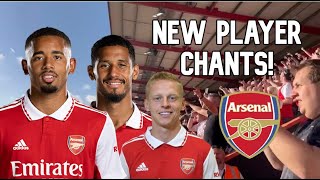 NEW ARSENAL PLAYER CHANTS - Saliba, Jesus & Zinchenko