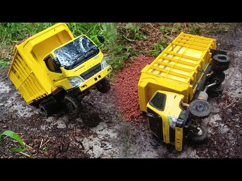 Mobil Truk Oleng Atraksi Sampai Terguling Rc Truk Canter Mobil Oleng Dump Truk