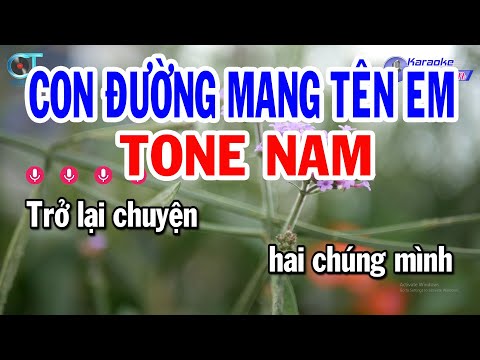 Karaoke Con Đường Mang Tên Em Tone Nam ( Dm ) Nhạc Sống Mới Nhất | Karaoke Đồng Sen