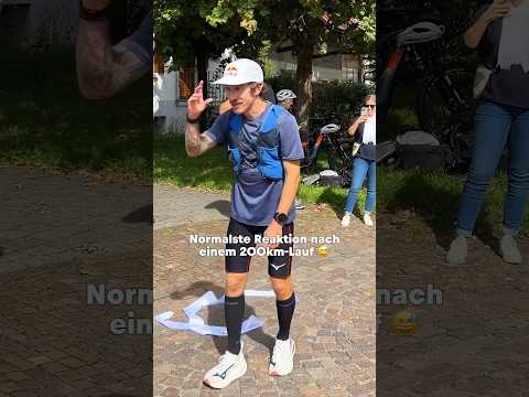 Seine Reaktion nach 200km Laufen hat alle überrascht 😅