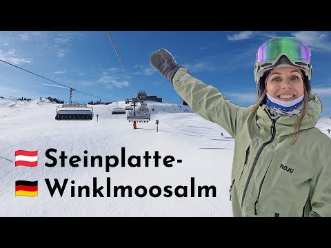 Längste Ski-Abfahrt von Österreich nach Deutschland: Steinplatte-Winklmoosalm