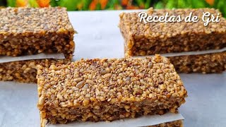 BARRITAS sin GLUTEN y sin HORNO!! Sin Azúcar Refinada, Caseras, Saludables - Recetas de Gri