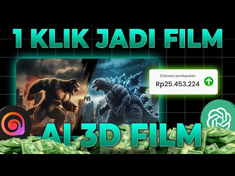 Sekali Klik Jadi FILM 3D ! Cuan Jutaan dari FILM Ai di YT !Cara Dapat Uang dari Youtube 2024 Terbaru