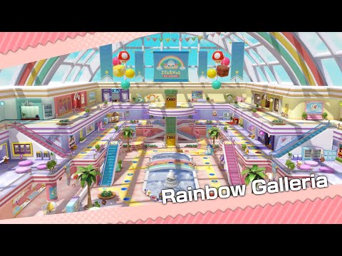 Super Mario Party Jamboree #32 Rainbow Galleria Ninji vs Daisy vs Toad vs Peach