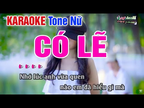 CÓ LẼ KARAOKE Tone Nữ | Beat Nhạc Sống Thanh Ngân