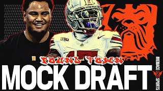 Pound Town NFL Mock Draft: Do the Browns Take Carnell Tate or Francis Mauigoa at #6?