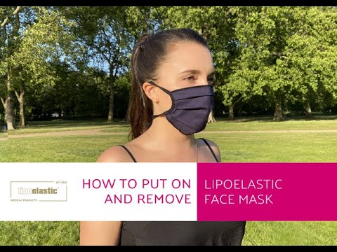How to put on and remove LIPOELASTIC face mask