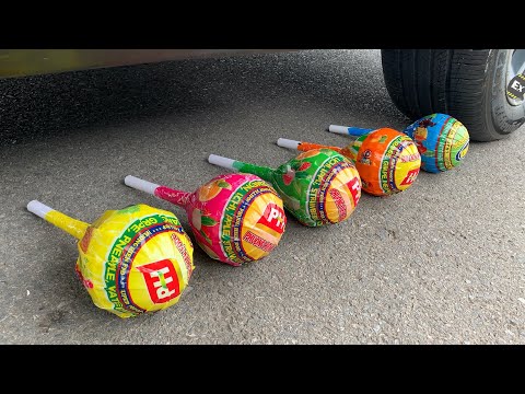 Experiment Car vs Giant  Chupa Chups, Coca Cola & Balloons, Fanta vs Mentos | Test Ex