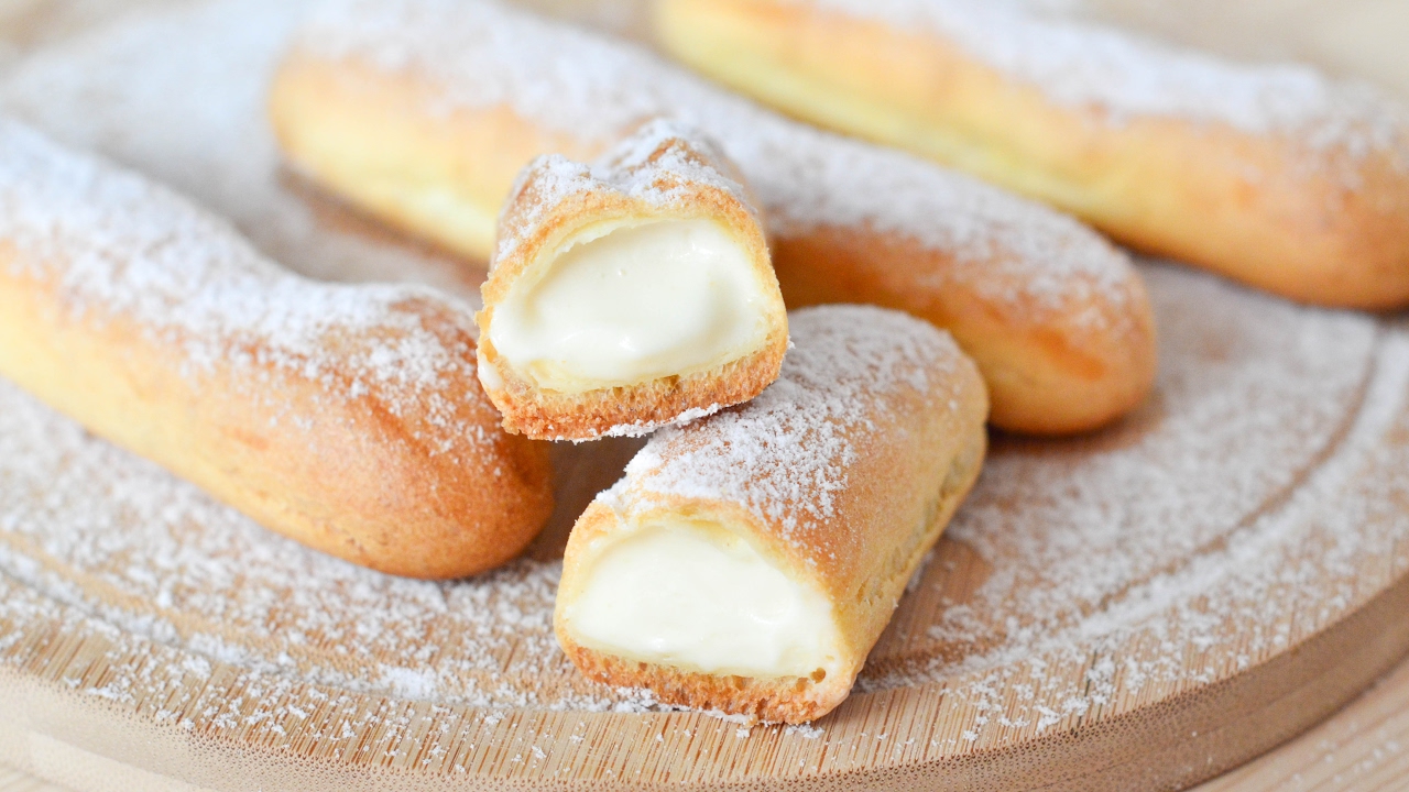 Классическое заварное тесто Эклеры Eclairs