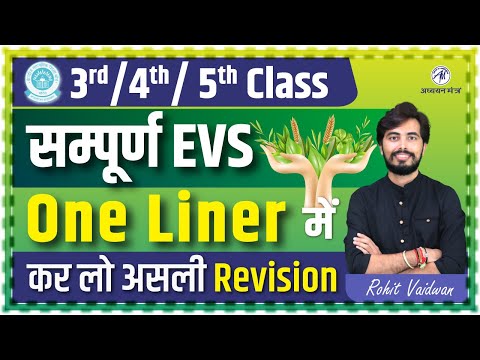 KVS की संपूर्ण EVS | Complete EVS NCERT | एक वीडियो मे पूरा पर्यावरण अध्ययन By Rohit Vaidwan Sir
