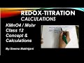 Redox Reactions and Titration Concepts
