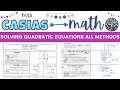 Exploring Methods to Solve Quadratic Equations