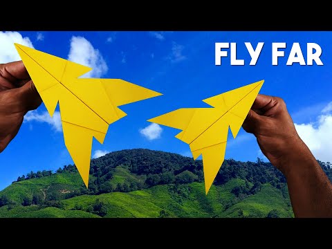 How to make a Paper Plane That FLY FAR || Best Paper Airplane That Flies Far