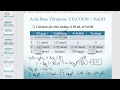 Titration Calculations and Concepts
