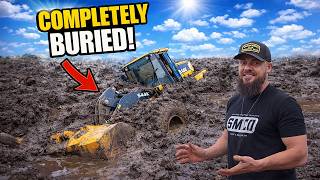 This Stuck Front Loader Costs Over $2000 For Every Day That It Is Buried!