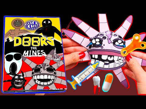 MAKING🚪ROBLOX DOORS FLOOR2 : THE MINES GAMING BOOK🔗⛓️+ GRUMBLE SQUISHY PLAY 도어즈2 그럼블, 기글 스퀴시 게임북