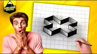 ✅ DIBUJOS EN 3D FACILES DE HACER - COMO DIBUJAR UNA CRUZ EN 3D