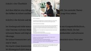 Bildbeschreibung auf dem Niveau B1 #deutschlernen #germanlanguage