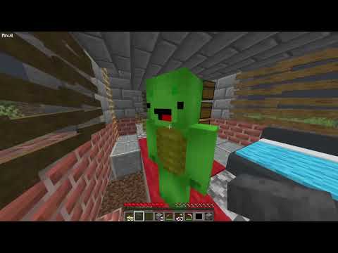 WHY Scary MANGLE Attack JJ and Mikey HOUSE in Minecraft!   Maizen