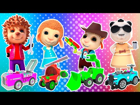 Crianças Escolhem Carros Coloridos | Desenho animado | Dolly e Amigos