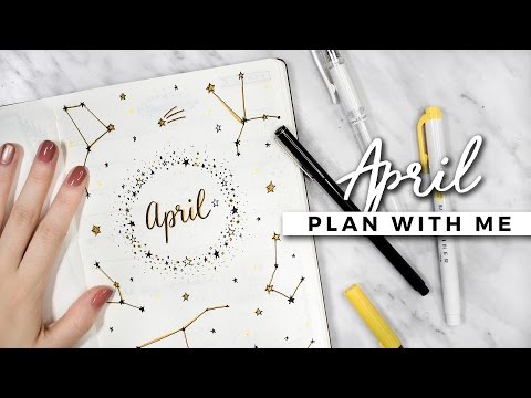 PLAN WITH ME | April 2017 Bullet Journal Setup