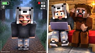Gizli KAMERAYLA Gerçekçi KORKUNÇ BENİ Kaydettim - Minecraft