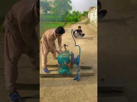 Dangerous experiment😱diesel engine starting