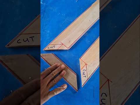 Easy way to measure corner joints of wood of different sizes. #wood #shortsviral