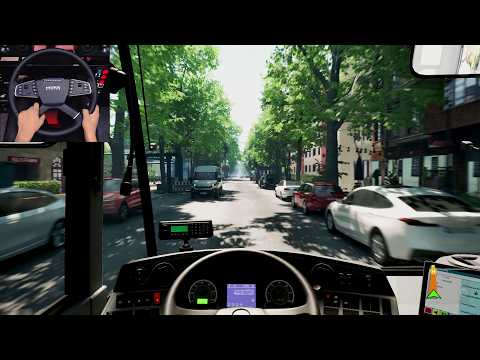 The Bus - Line 142 full route | Steering wheel gameplay