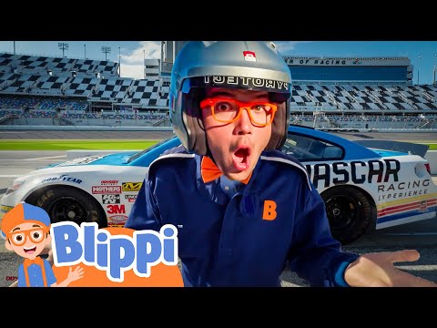 Blippi Learns How to Recycle AND Race Cars ♻️ | NEW 🔍 Captioned Videos | Blippi Preschool Learning