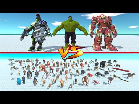 3 HULK vs All Factions - Animal Revolt Battle Simulator