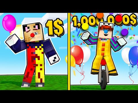 MINECRAFT - KLAUN ZA 1$ VS KLAUN ZA 1,000,000$ | Vito i Bella
