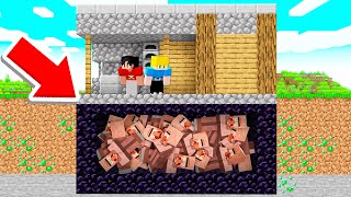 Construímos um Bunker contra os Aldeões!