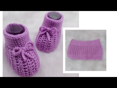 كروشيه لكلوك بيبي بناتي/ولادي  سهل للمبتدئين crochet baby shoes