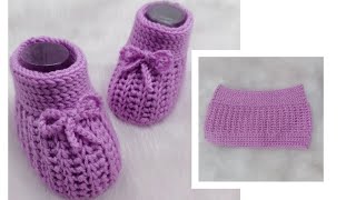 كروشيه لكلوك بيبي بناتي/ولادي  سهل للمبتدئين crochet baby shoes