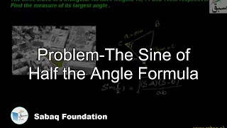 Problem-The Sine of Half the Angle Formula