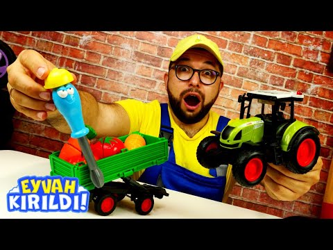 🚜 Traktörün Römorku Kırıldı! 🥕 İbrahim Yardıma Koşuyor!