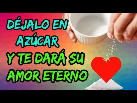 SOLO DÉJALO EN AZÚCAR Y TE DARÁ SU AMOR ETERNO! HECHIZO RITUAL CON AZÚCAR Y VELA ROJA